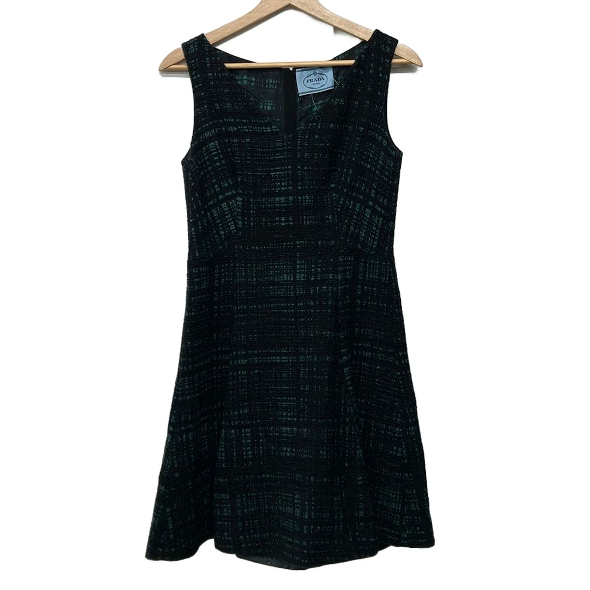 Prada Dress S Black Green 38