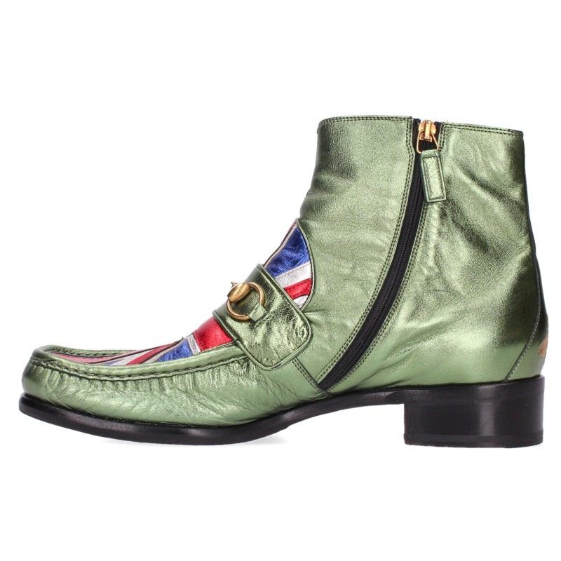 Gucci Union Jack Horsebit Boots 10.5 — view 5