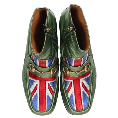 Gucci Union Jack Horsebit Boots 10.5 — view 4
