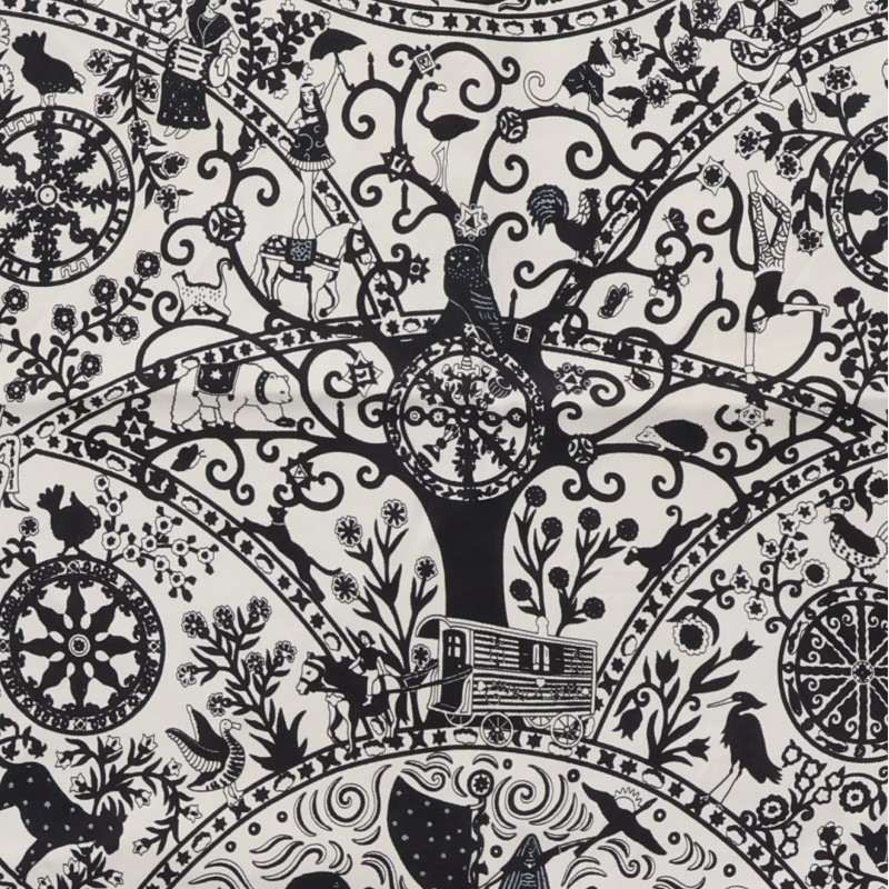 Hermes Carre 55 Peuple du Vent People of the Wind Silk Scarf 55 — view 2