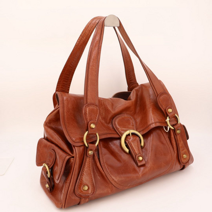 Balenciaga Brown Leather Shoulder Bag
