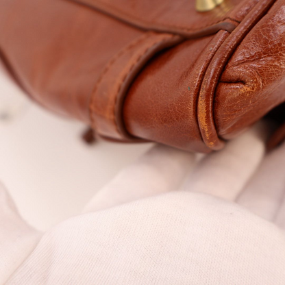 Balenciaga Brown Leather Shoulder Bag — view 5