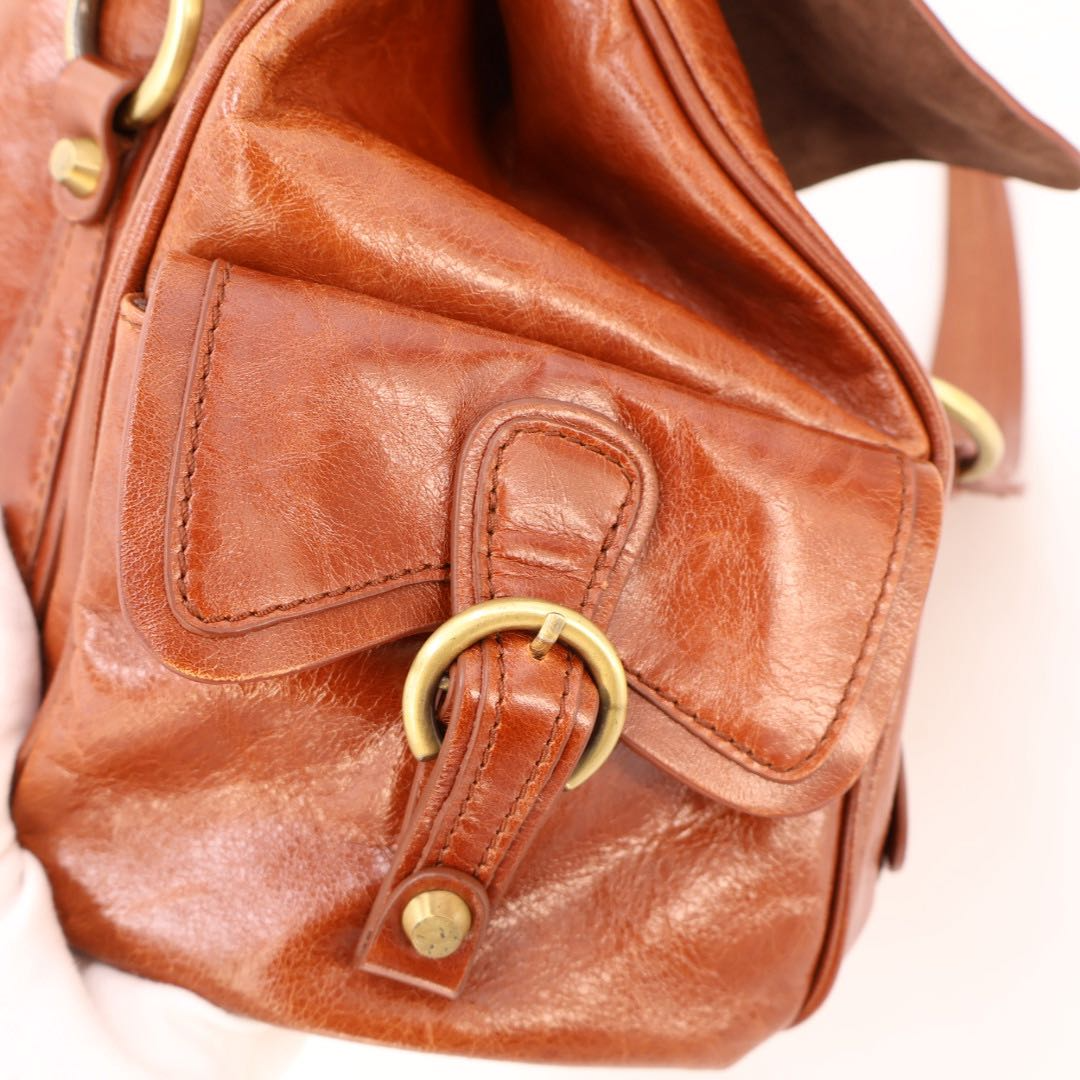 Balenciaga Brown Leather Shoulder Bag — view 4