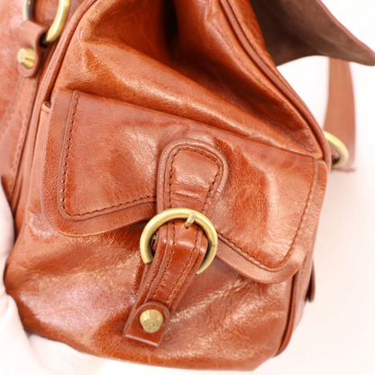 Balenciaga Brown Leather Shoulder Bag — view 4