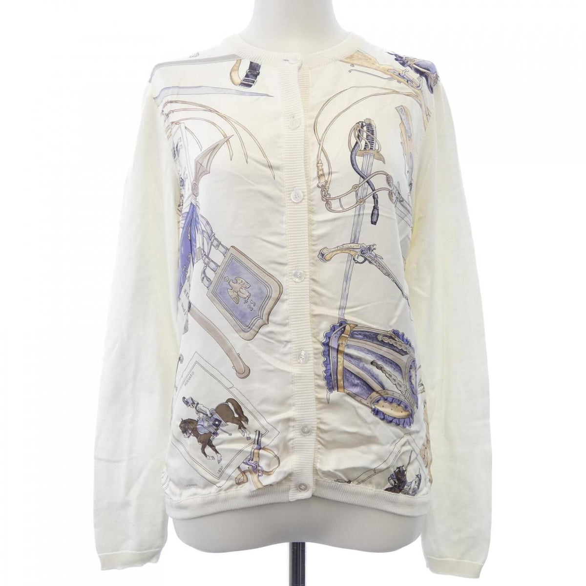 Hermes Vintage Cavalorie Francaise Twillaine Cardigan