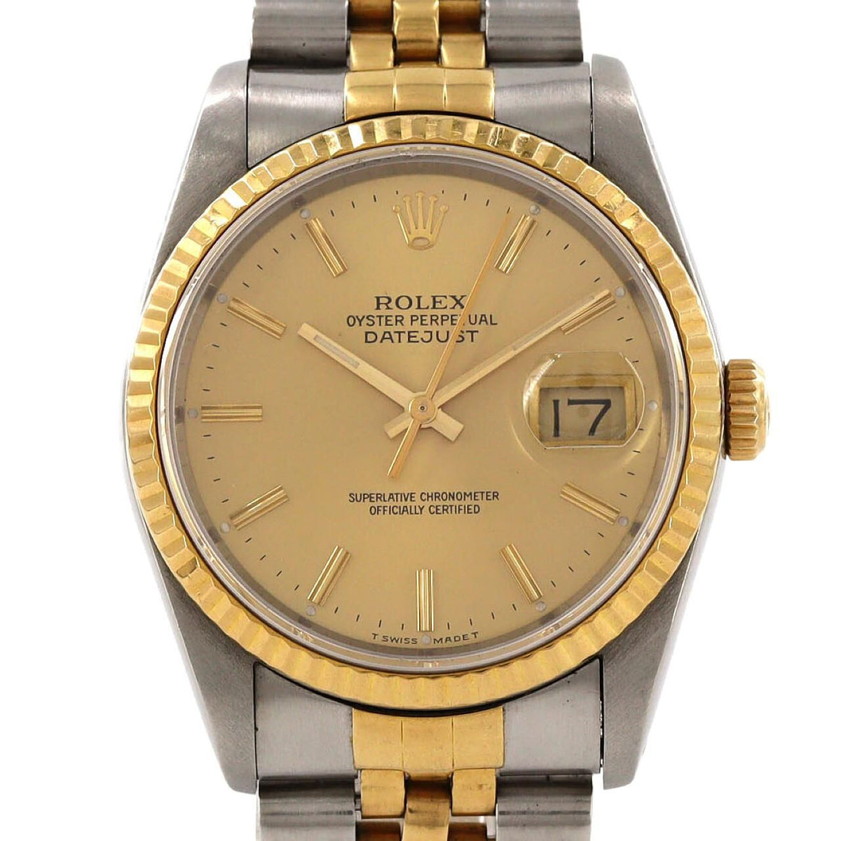 Rolex Datejust Stainless Steel Yellow Gold Automatic