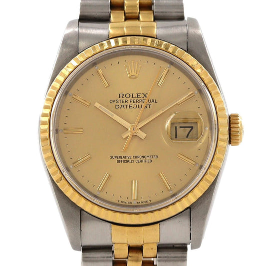 Rolex Datejust Stainless Steel Yellow Gold Automatic