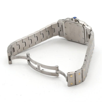 Cartier Santos Galbee SM Stainless Steel Yellow Gold Quartz Watch — view 7