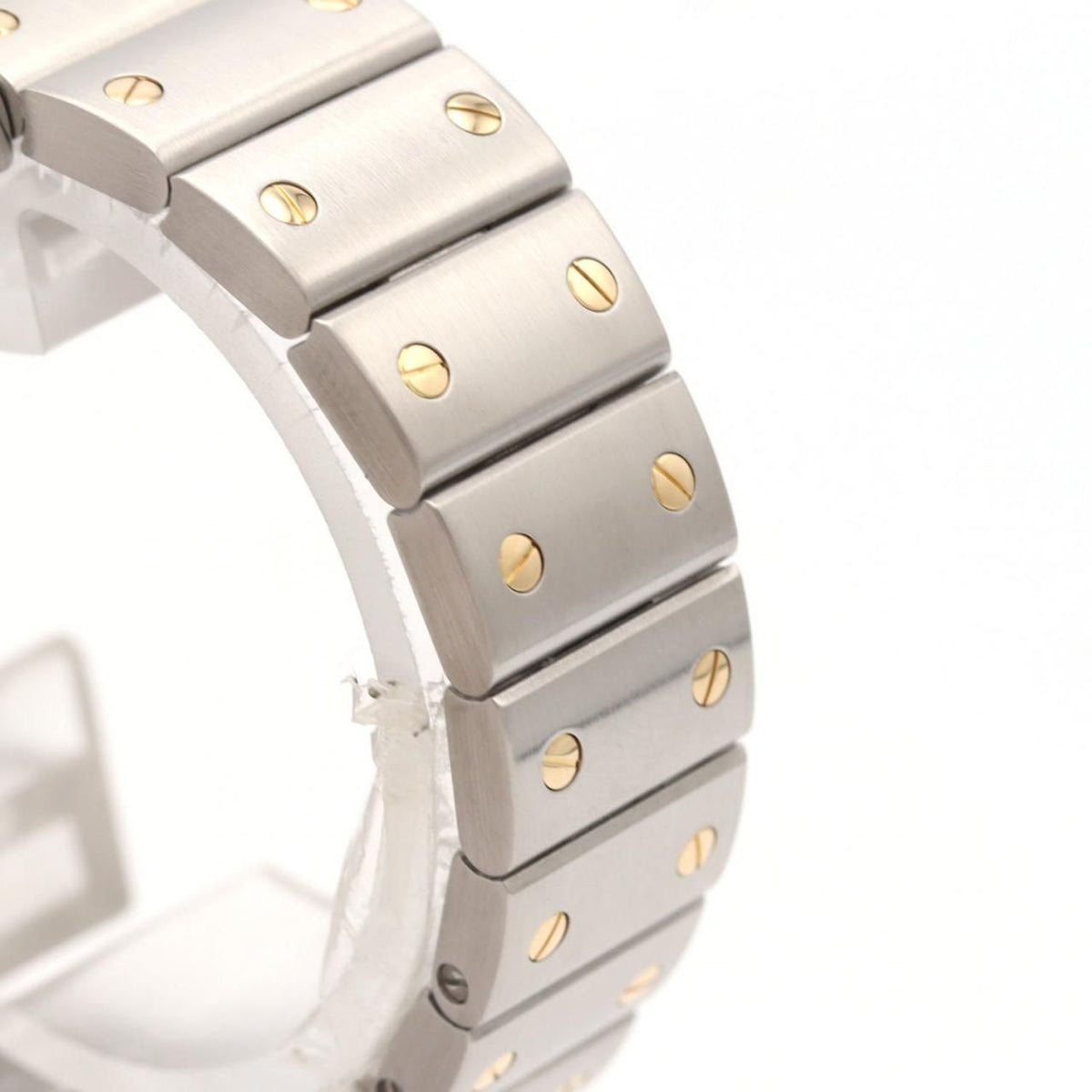 Cartier Santos Galbee SM Stainless Steel Yellow Gold Quartz Watch — view 5