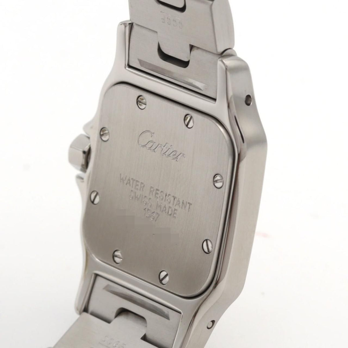 Cartier Santos Galbee SM Stainless Steel Yellow Gold Quartz Watch — view 6
