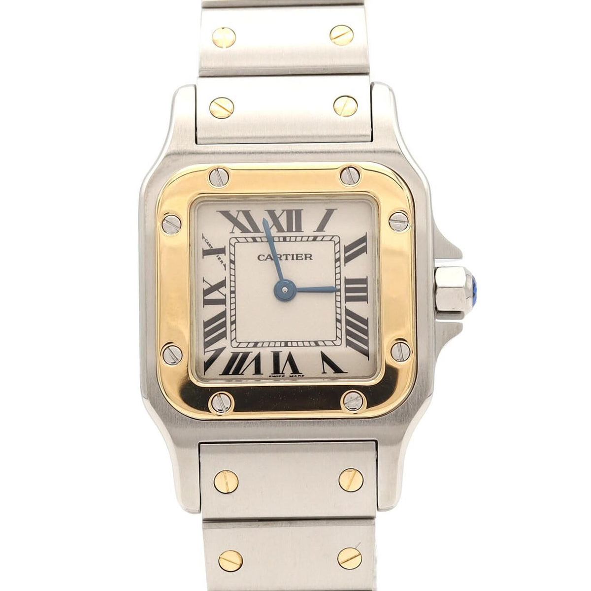 Cartier Santos Galbee SM Stainless Steel Yellow Gold Quartz Watch