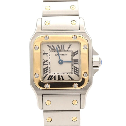 Cartier Santos Galbee SM Stainless Steel Yellow Gold Quartz Watch