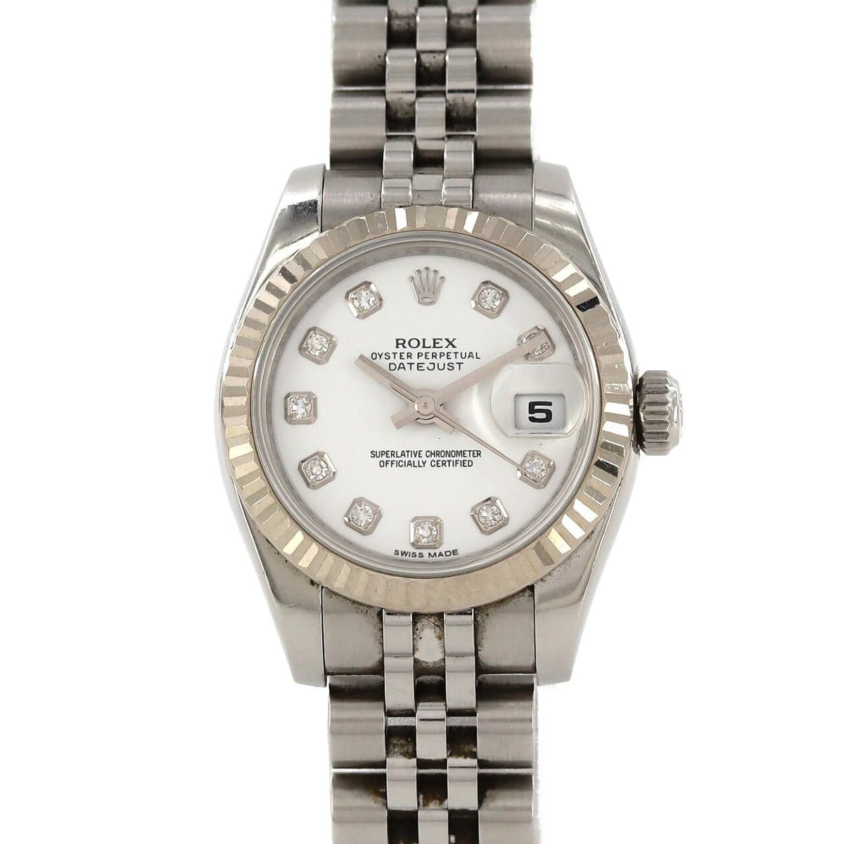 Rolex Datejust Stainless Steel White Gold Automatic