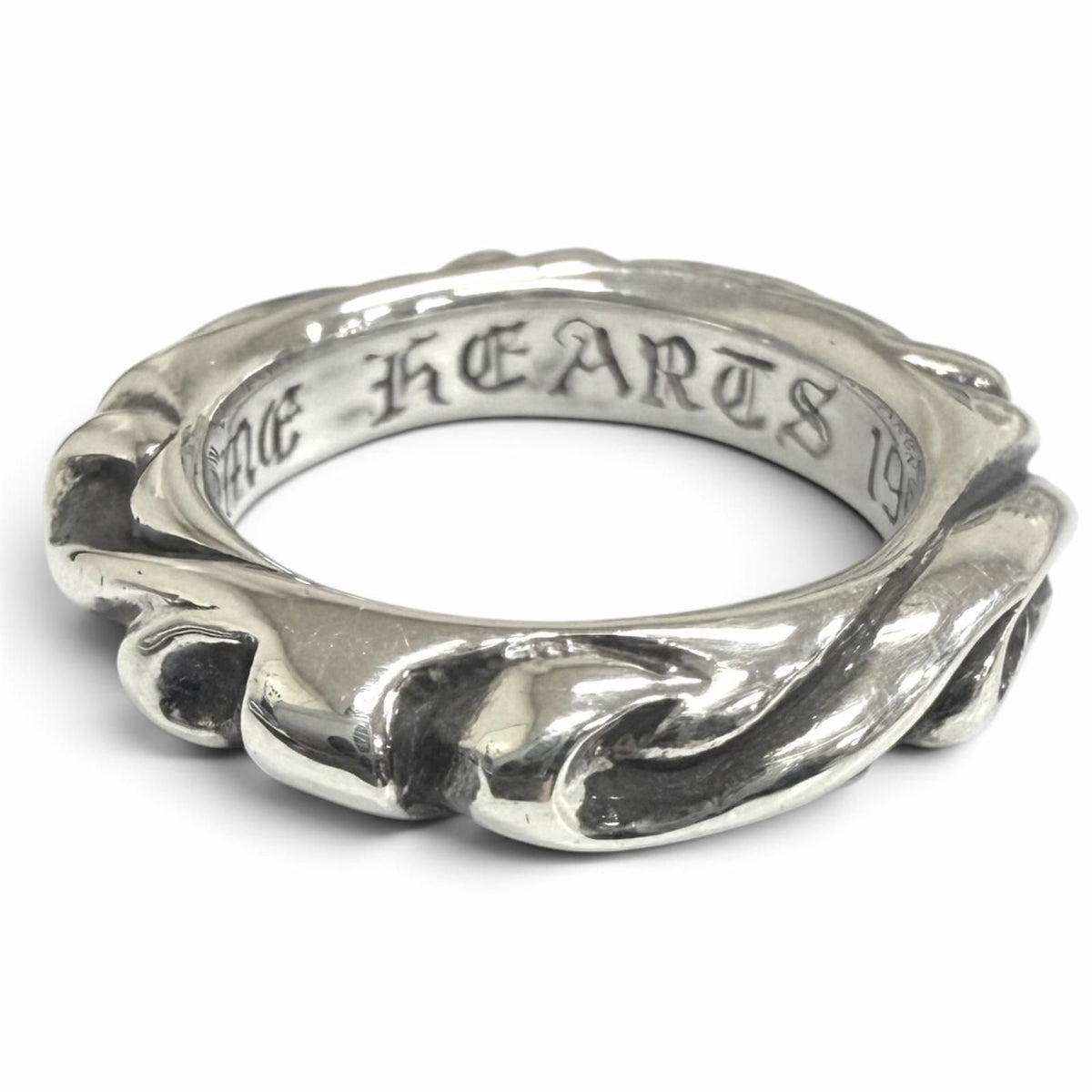Chrome Hearts Scroll Band Ring Silver — view 3