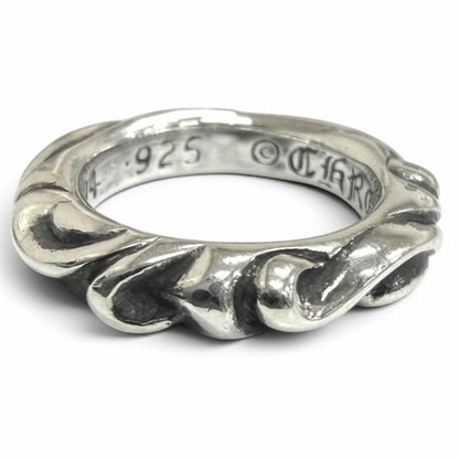 Chrome Hearts Scroll Band Ring Silver — view 4