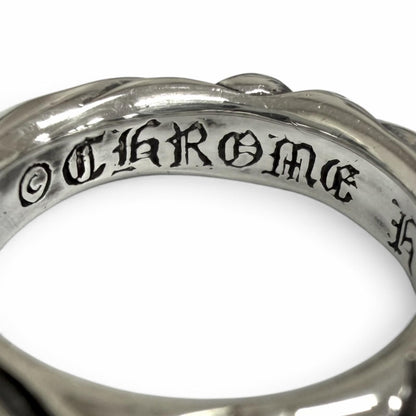 Chrome Hearts Scroll Band Ring Silver — view 7