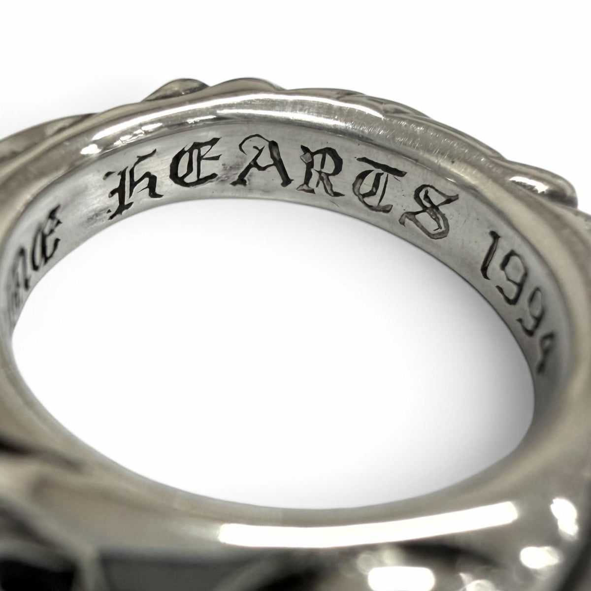 Chrome Hearts Scroll Band Ring Silver — view 8
