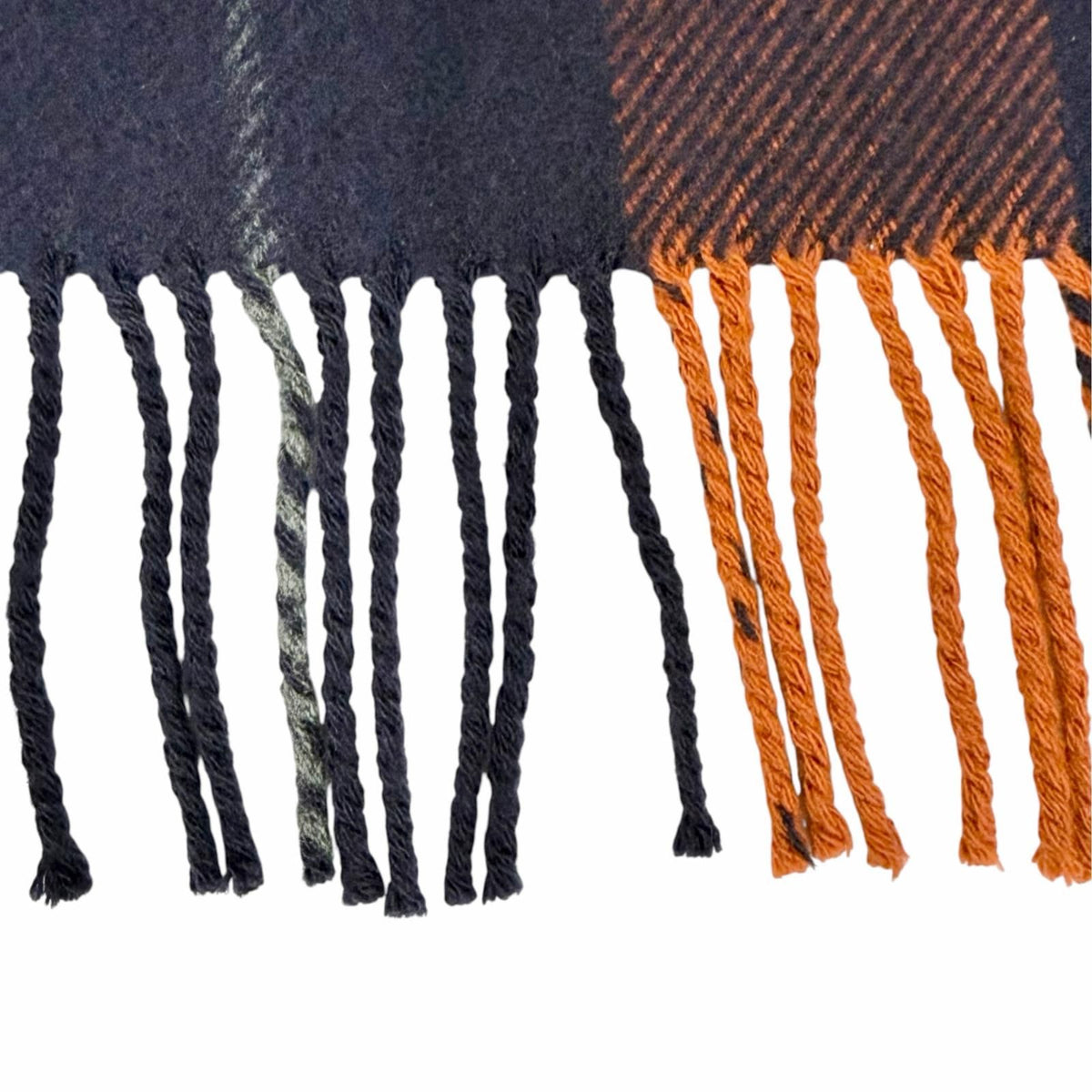 Hermes Rocabar Wool Cashmere Fringe Cape Poncho with Tassels Navy — view 6