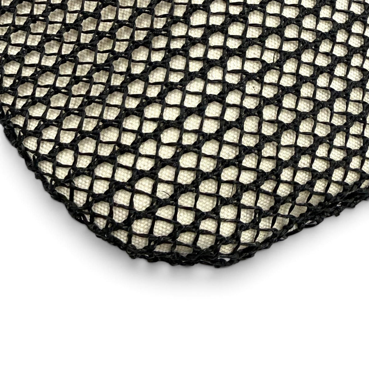 Miu Miu Ivy Nero Natural Logo Design Raffia Mesh Tote Bag — view 7