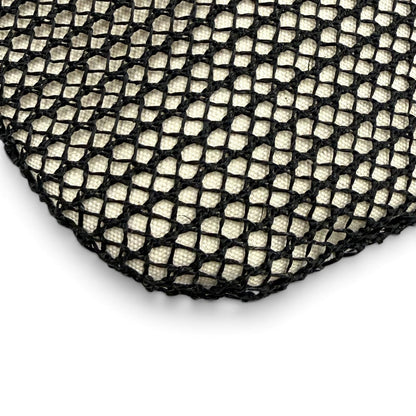 Miu Miu Ivy Nero Natural Logo Design Raffia Mesh Tote Bag — view 7