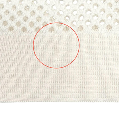 Hermes Maille Filet Cashmere 100% Logo Leather Shawl Scarf with Emblem Ivory — view 8