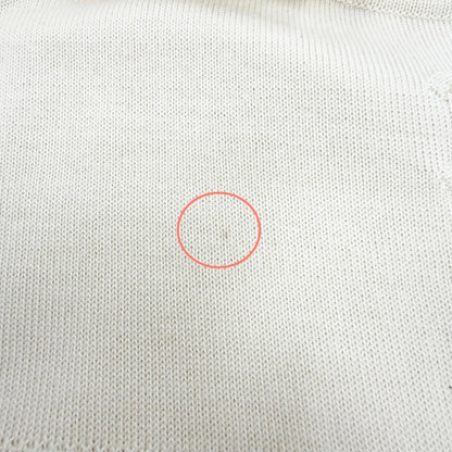 Chanel 04C Cashmere 100% CC Logo Embossed Cropped Short Sleeve Knit Beige 36 — view 8