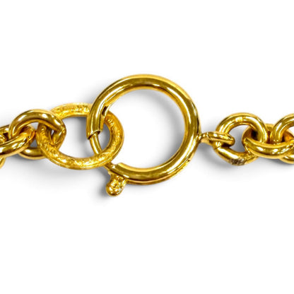 Chanel Vintage 94P CC Logo Chain Pendant Gold — view 6