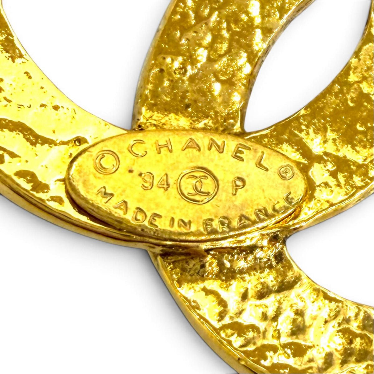 Chanel Vintage 94P CC Logo Chain Pendant Gold — view 7