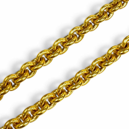 Chanel Vintage 94P CC Logo Chain Pendant Gold — view 5