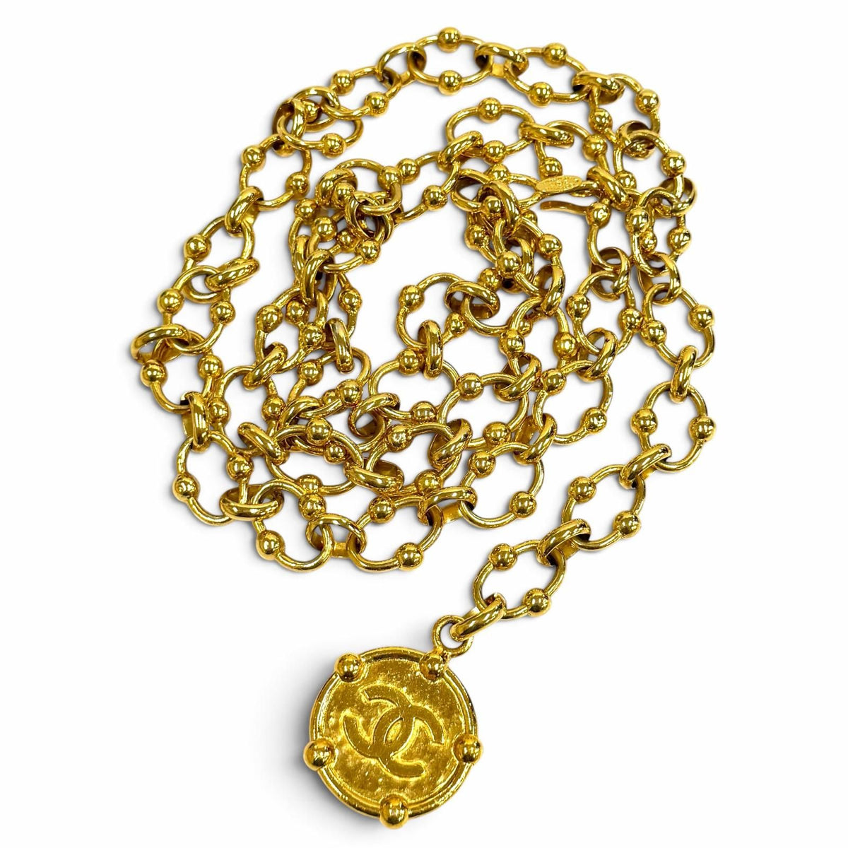 Chanel Vintage 23 CC Logo Chain Belt Gold