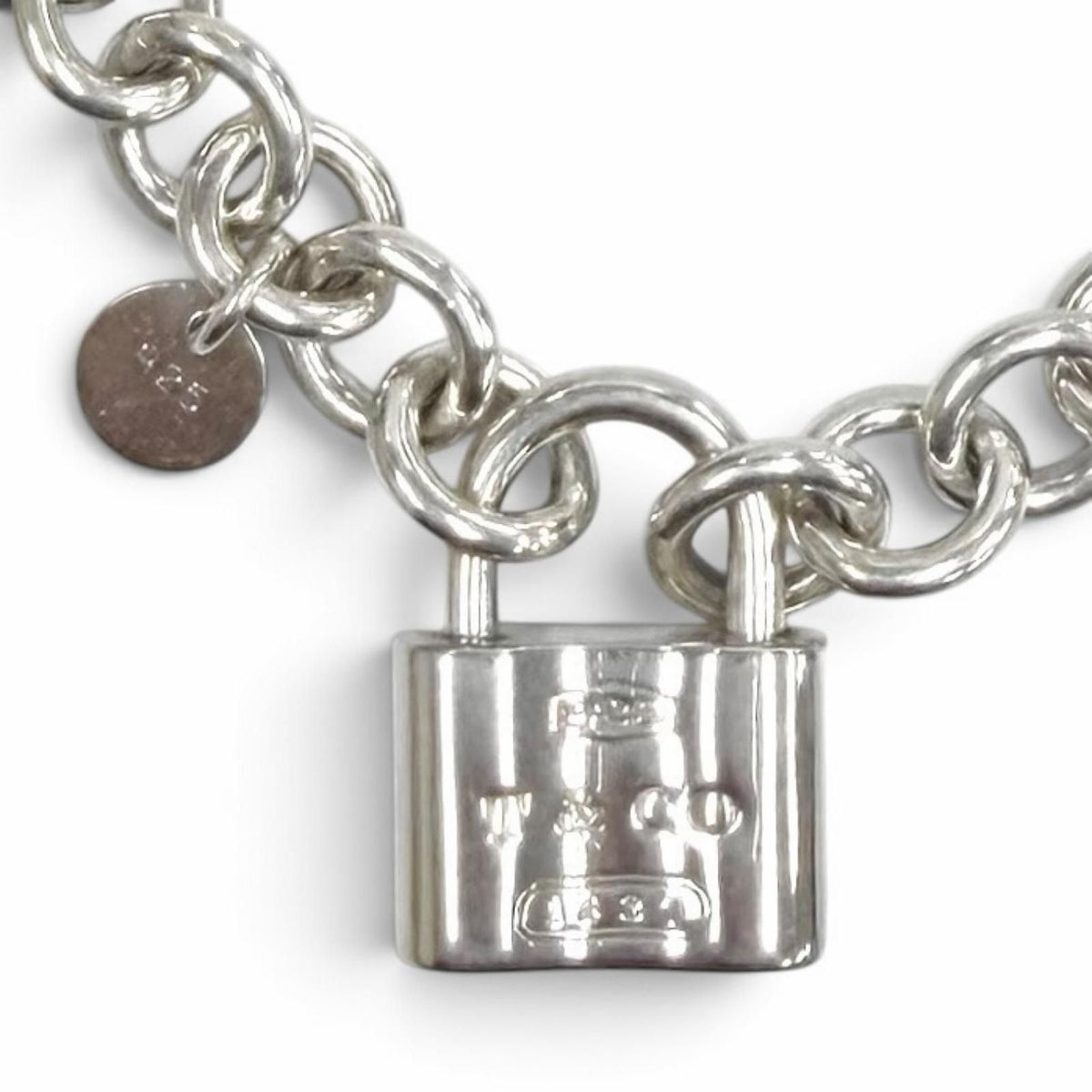 Tiffany & Co Lock Bracelet Logo Inner Circumference 17 Silver — view 2