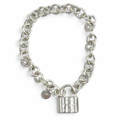Tiffany & Co Lock Bracelet Logo Inner Circumference 17 Silver
