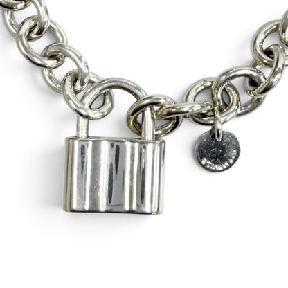 Tiffany & Co Lock Bracelet Logo Inner Circumference 17 Silver — view 3