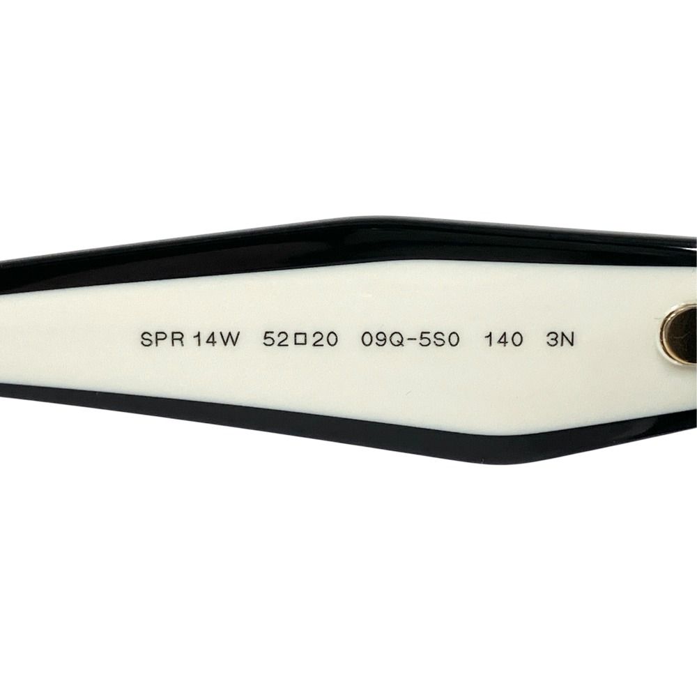 Prada Sunglasses Eyewear Cat Eye 52 Black White — view 6