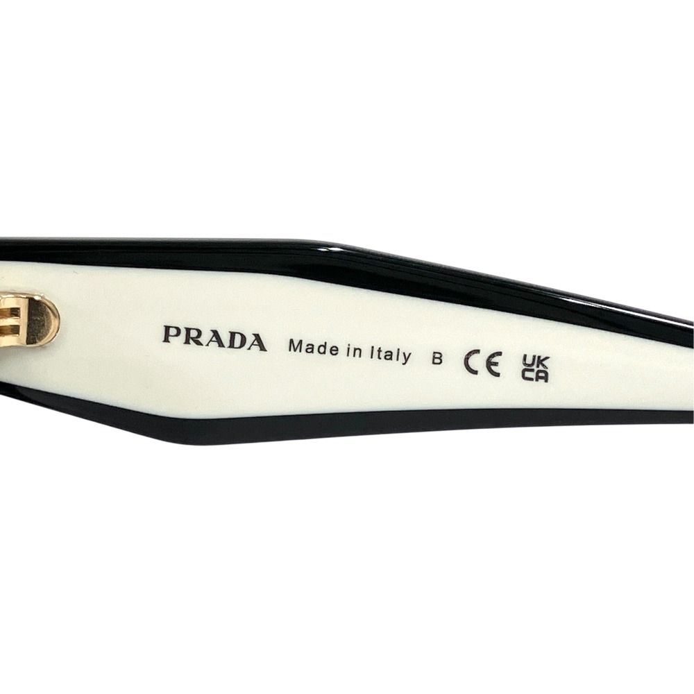 Prada Sunglasses Eyewear Cat Eye 52 Black White — view 7