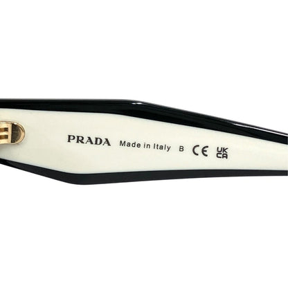 Prada Sunglasses Eyewear Cat Eye 52 Black White — view 7