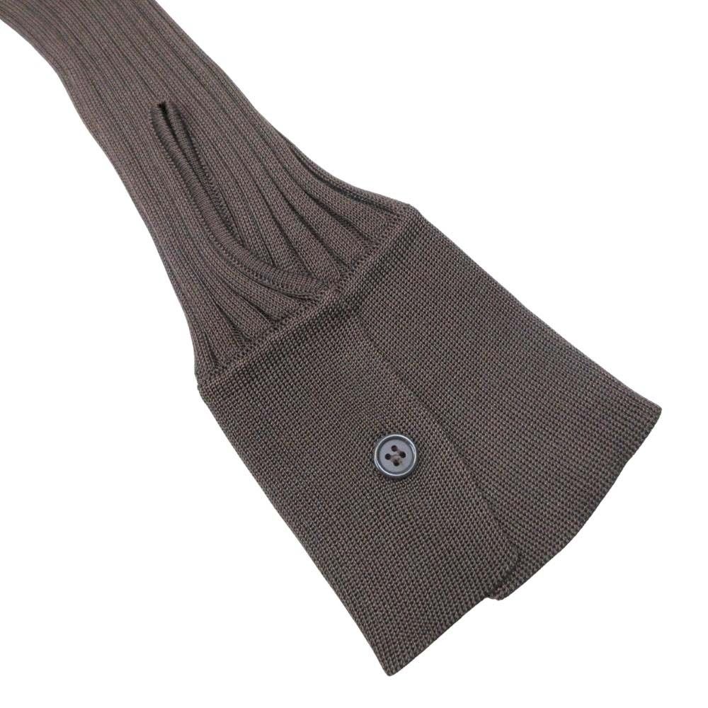 Bottega Veneta Silk Ribbed Knit Shirt Long Sleeve Top Dress Layered Design 38 — view 7