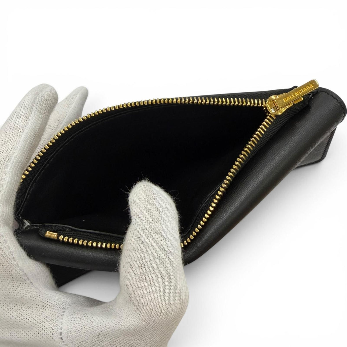 Balenciaga Rodeo Large Coin Card Holder Smooth Calfskin Case Black — view 7