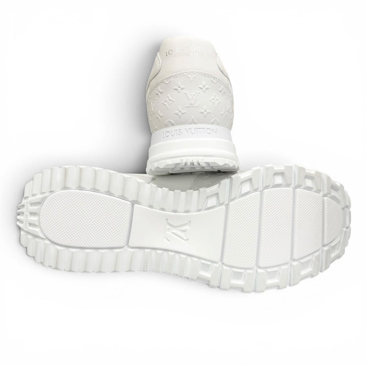Louis Vuitton Run Away Line Mesh Leather Monogram Sneakers White 7 — view 5