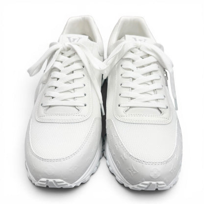 Louis Vuitton Run Away Line Mesh Leather Monogram Sneakers White 7 — view 3