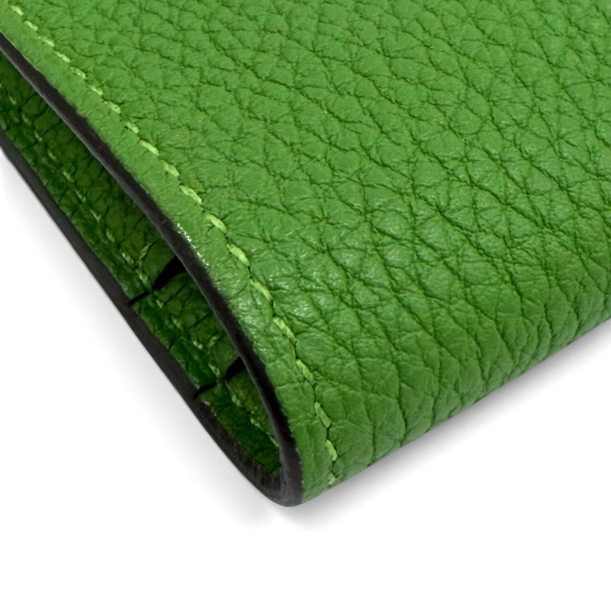 Hermes Dogon GM Duo Bamboo Togo Silver Sellier Wallet — view 8