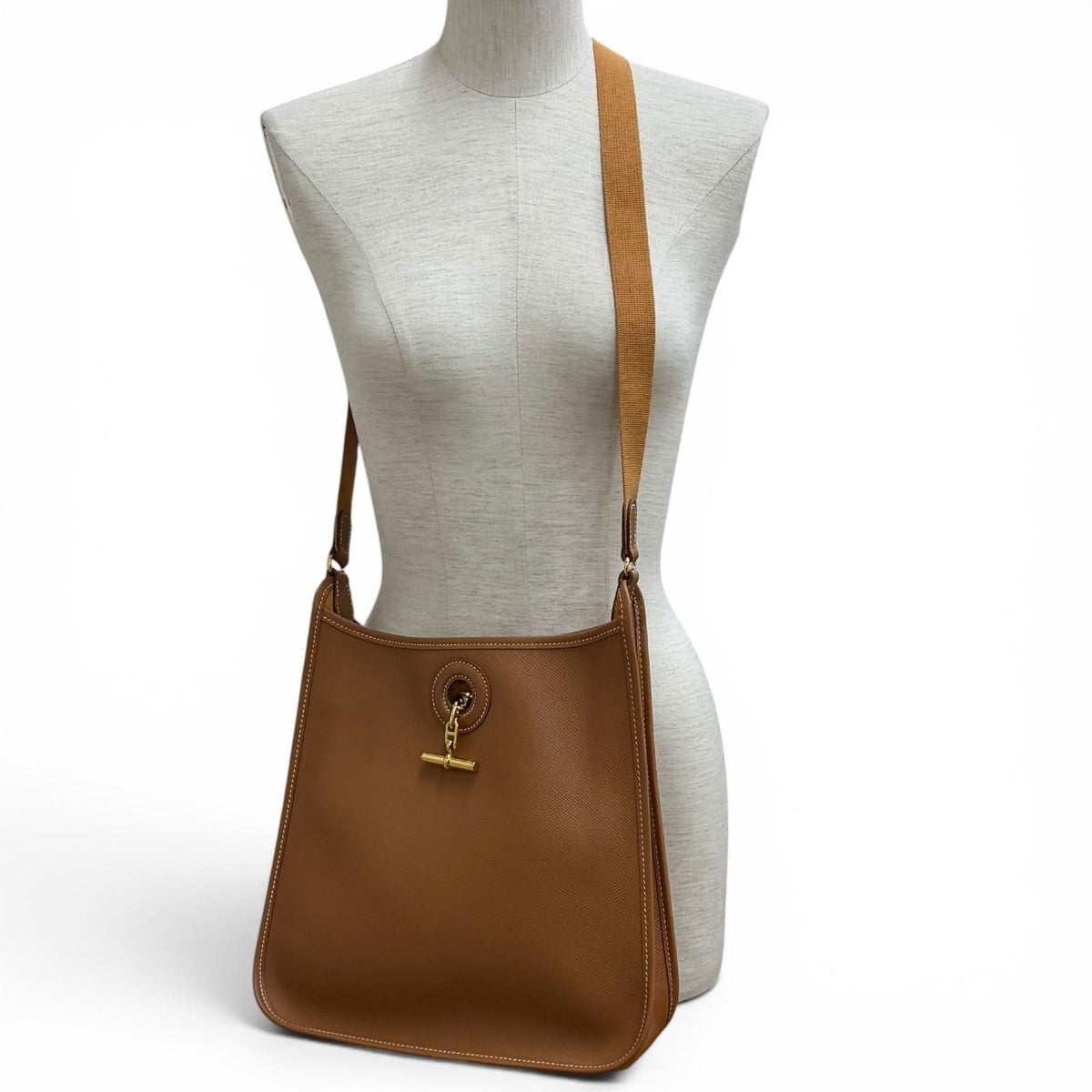 Hermes Vespa PM Gold Courchevel Shoulder Bag — view 3