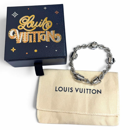 Louis Vuitton LV Rope Bracelet Silver — view 2
