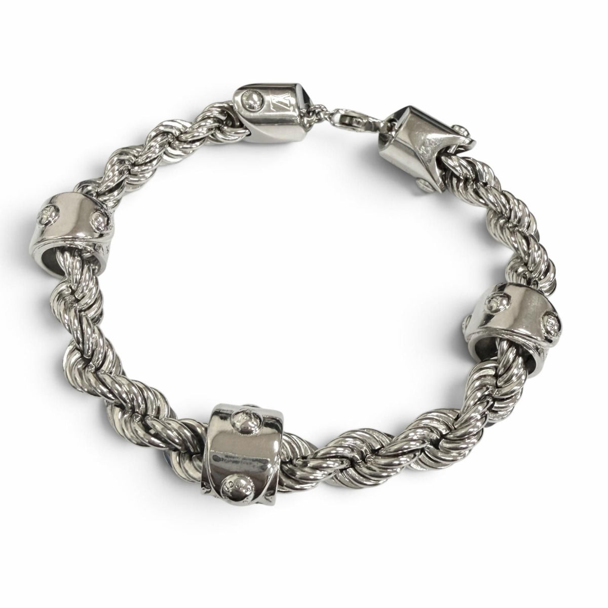Louis Vuitton LV Rope Bracelet Silver