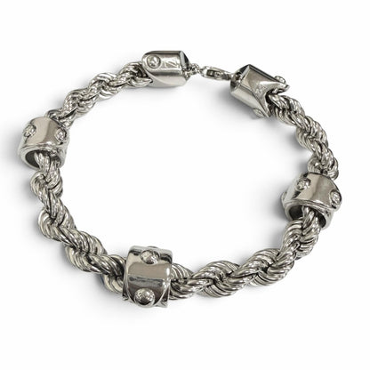 Louis Vuitton LV Rope Bracelet Silver