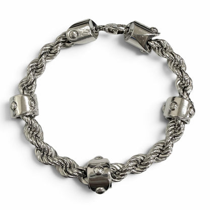Louis Vuitton LV Rope Bracelet Silver — view 3