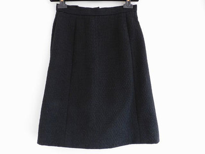 Chanel 97C Set Short Sleeve Jacket Skirt Black Suit 38 — view 7
