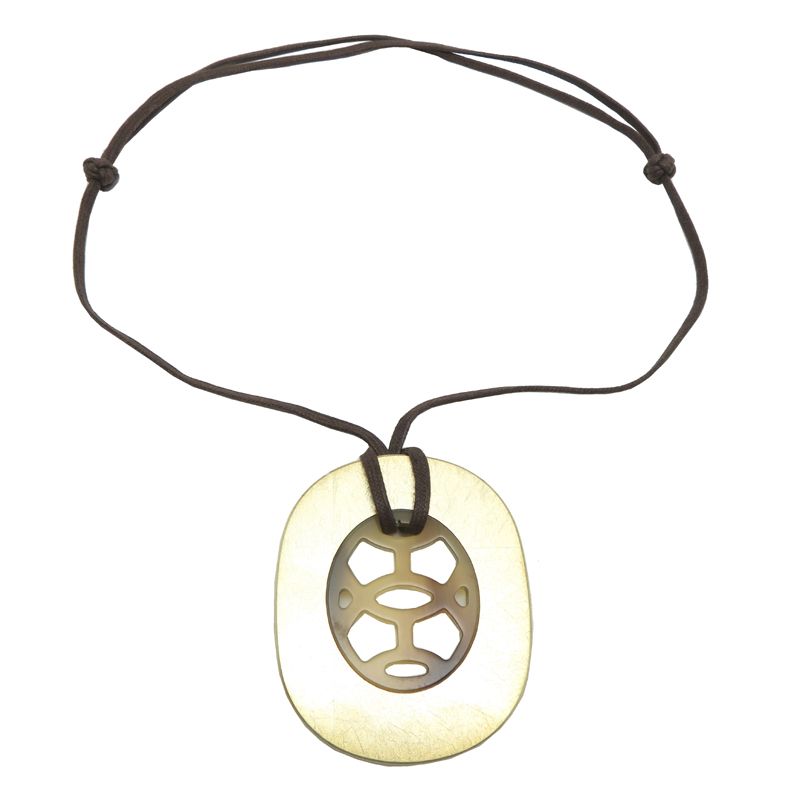 Hermes Necklace Brown — view 2