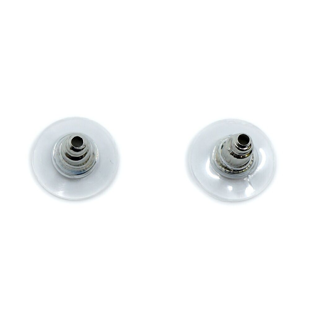 Chanel Earrings CC Logo Star Silver Metal — view 3