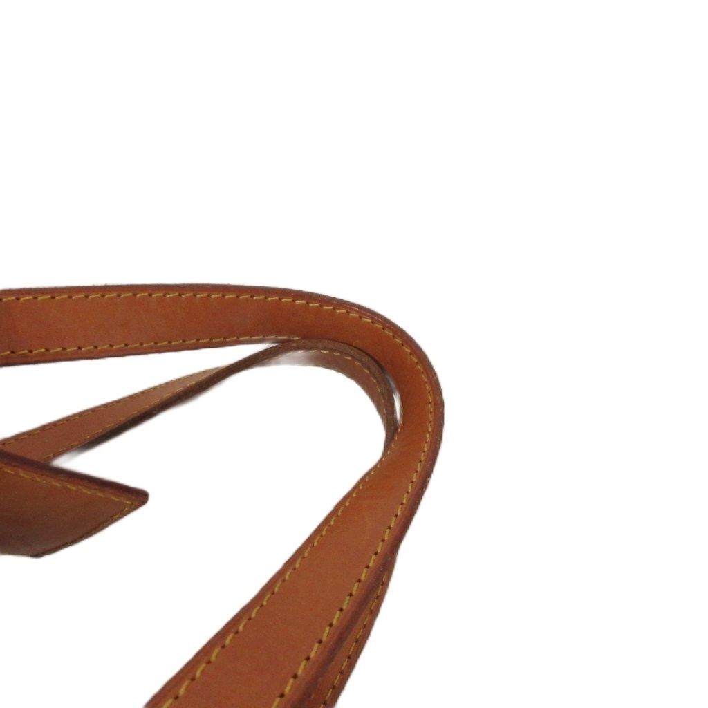 Louis Vuitton Sac Spool Boston Bag Monogram Vachetta Leather Strap Brown — view 4